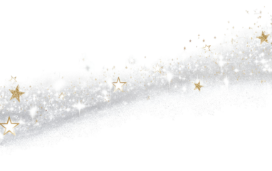 Abstract white and gold design