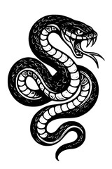 Fototapeta premium Snake isolated on white background