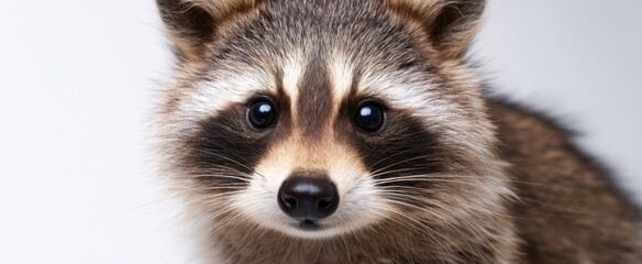 Obraz premium The adorable raccoon showcasing its charming personality in stunning detail.