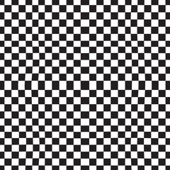 Seamless Checkered Design Silhouette | Black Vector Art