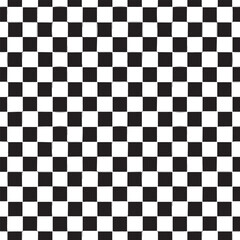 Seamless Checkered Design Silhouette | Black Vector Art