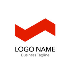 Red Building Construction Real Estate Logo Design Template