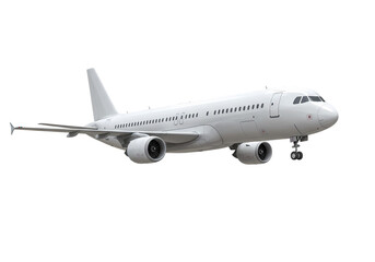 Obraz premium A Pristine Airbus A320 A Symbol of Air Travel and Global Connectivity on transparent background
