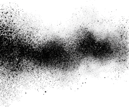 Abstract cloud-like spattering