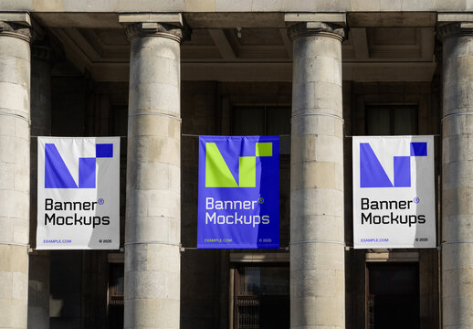 Three Banners Mockup