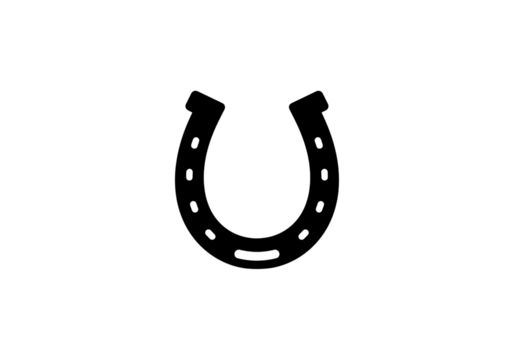 Glowing UShaped Light Pattern isolated on transparent background