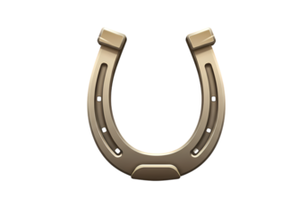 Lucky Horseshoe Symbol of Good Fortune and Prosperity isolated on transparent background
