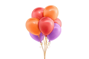 Bunch of colorful balloons