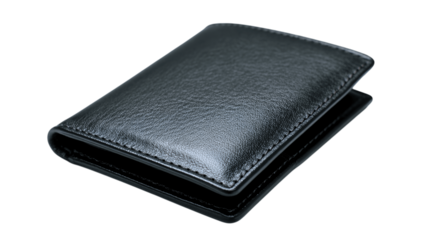 A minimal display of luxury leather passport holder, white background --ar 16:9