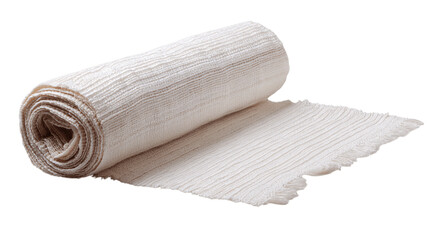A studio shot of handwoven silk table runner, white background --ar 16:9