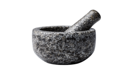 A studio shot of solid granite pestle, white background --ar 16:9