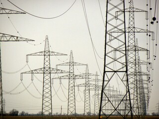 high voltage power line