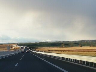 Fototapeta premium driving on highway