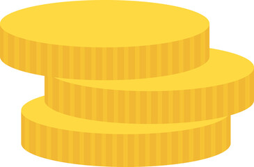 노란 동전 코인