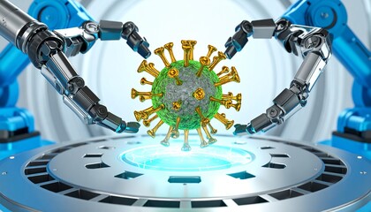 Viruses and robot hands in the nano technology lab