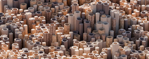 3d hexagonal geometric pattern with abstract modern background