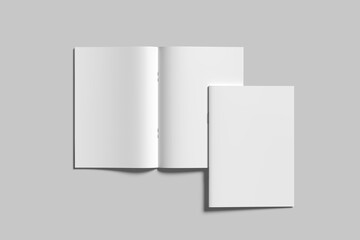 A4 Catalog Brochure Blank Mockup Template