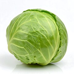 Fresh green head of cabbage