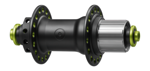 Rear hub with oversized bearings for durability in cyclocross racing