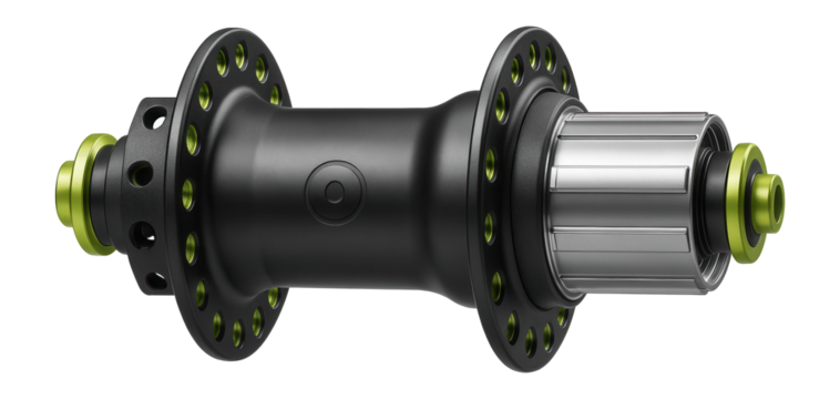 Rear hub with oversized bearings for durability in cyclocross racing