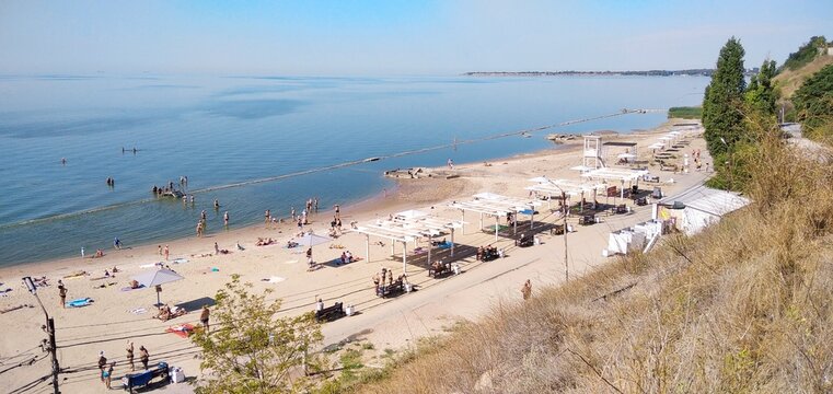 beach in Taganrog, Russia 