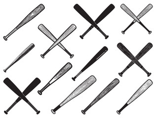 BASEBALL BAT SILHOUETTE