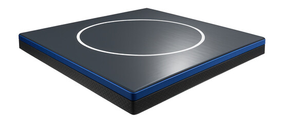 Polyethylene wrestling mat with smooth surface for collegiate competitions