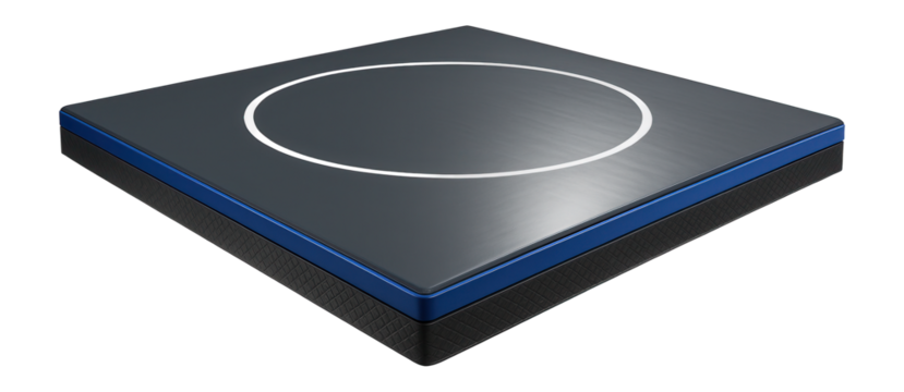 Polyethylene wrestling mat with smooth surface for collegiate competitions