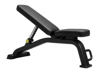 High-capacity bench with wide back support for weightlifting sessions