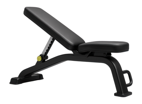 High-capacity bench with wide back support for weightlifting sessions