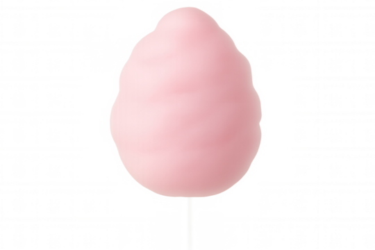 Pastel pink, textured egg-shaped item hovering against clean transparent backdrop, highlighting minimalist design aesthetic