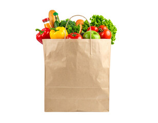 shopping bag with groceries