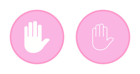 Obraz premium Raising Hands Icon Design