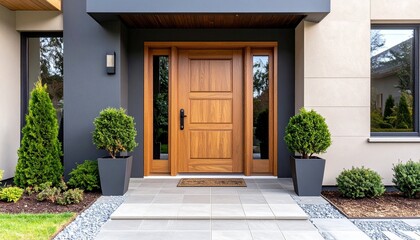 entrance to the house
