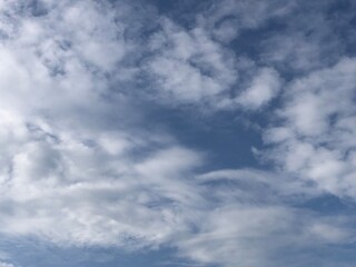 blue sky with clouds