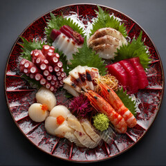 様々な具材のお刺身