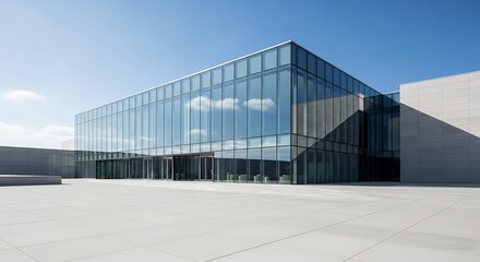 Fototapeta premium Modern glass building facade