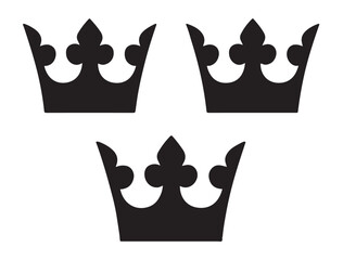 SWEDISH THREE CROWNS SILHOUETTE