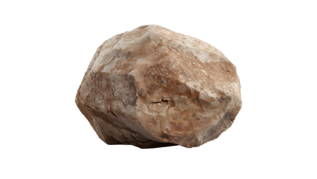 Natural Brown Rock Isolated