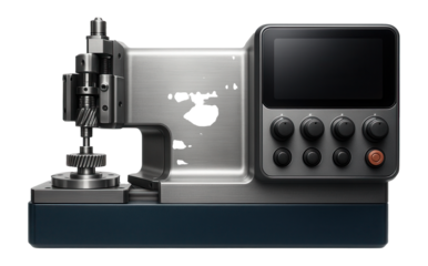 CNC gear shaping machine with a digital interface, ideal for a high-tech manufacturing facility.