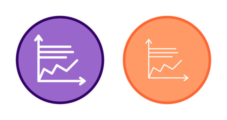 Line Graph Icon Design