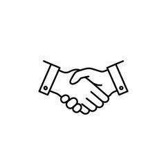 Business Deal Agreement Handshake Icon