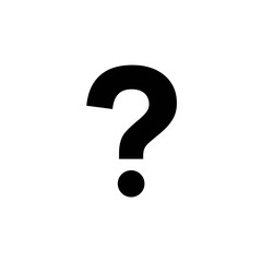 Black Question Mark on White Background Symbolizing Inquiry Uncertainty and Seeking Answers Suitable for Educational and Informational Purposes with Clean Design