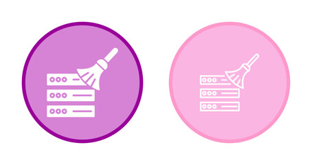 Fototapeta premium Data Cleaning Icon Design