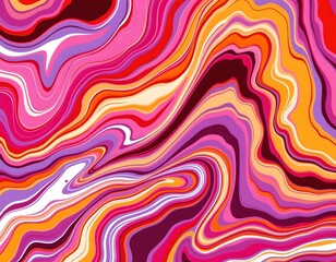 Vibrant Abstract Swirled Texture Dreamscape Style