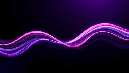 Obraz premium Dynamic Fluid Wave Purple and Pink Abstract