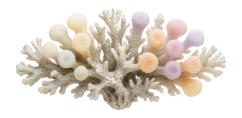 Coral polyp structure displaying morphological differences among colonies