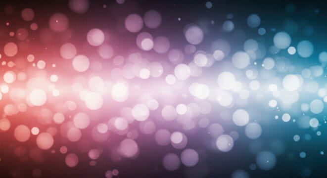 Abstract Bokeh Light Background with Red Purple and Blue Gradient - Powered by Adobe