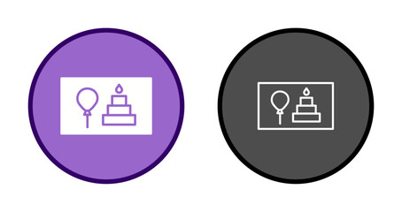 Birthday Banner Icon Design