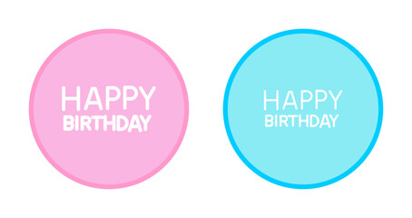 Happy Birthday Sign Icon Design